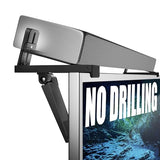 No Drilling Soundbar Mount,Adjustable TV Top Shelf Compatible with ,LG,Vizio,Bose,JBL,Sonos,Universal Floating Bracket Holds up to 11 lbs,Black