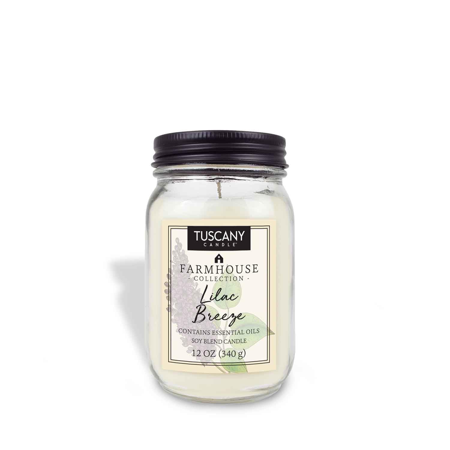 Tuscany Candle Farmhouse 12 Oz Lilac Breeze Jar Candle