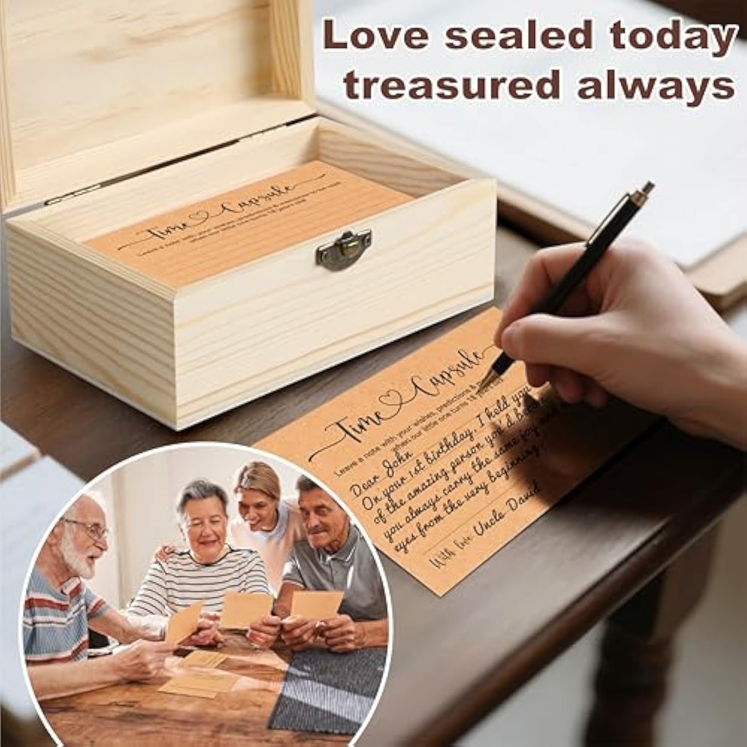 Time Capsule Box 1St Birthday Party Activities, First Birthday Party Games Favors For Girls Or Boy, 1St Gifts For Party Decorations