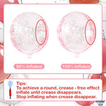 , Huge 22 Inch Pink Snowflake Balloons - Pack Of 6 | Mylar Snowflake Balloon, Pink Snowflake Decorations | Birthday Decorations For Women | Baby Shower, Princess Birthday Decoration