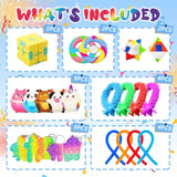 124 Pcs Party Favors For Kids, Fidget Toys Bulk, Birthday Gifts Toys, Stocking Stuffers, Prize Treasure Box Toys For Classroom, Goodie Bags Stuffers, Pinata Filler, Carnival Prizes For Boys Girls 4-10