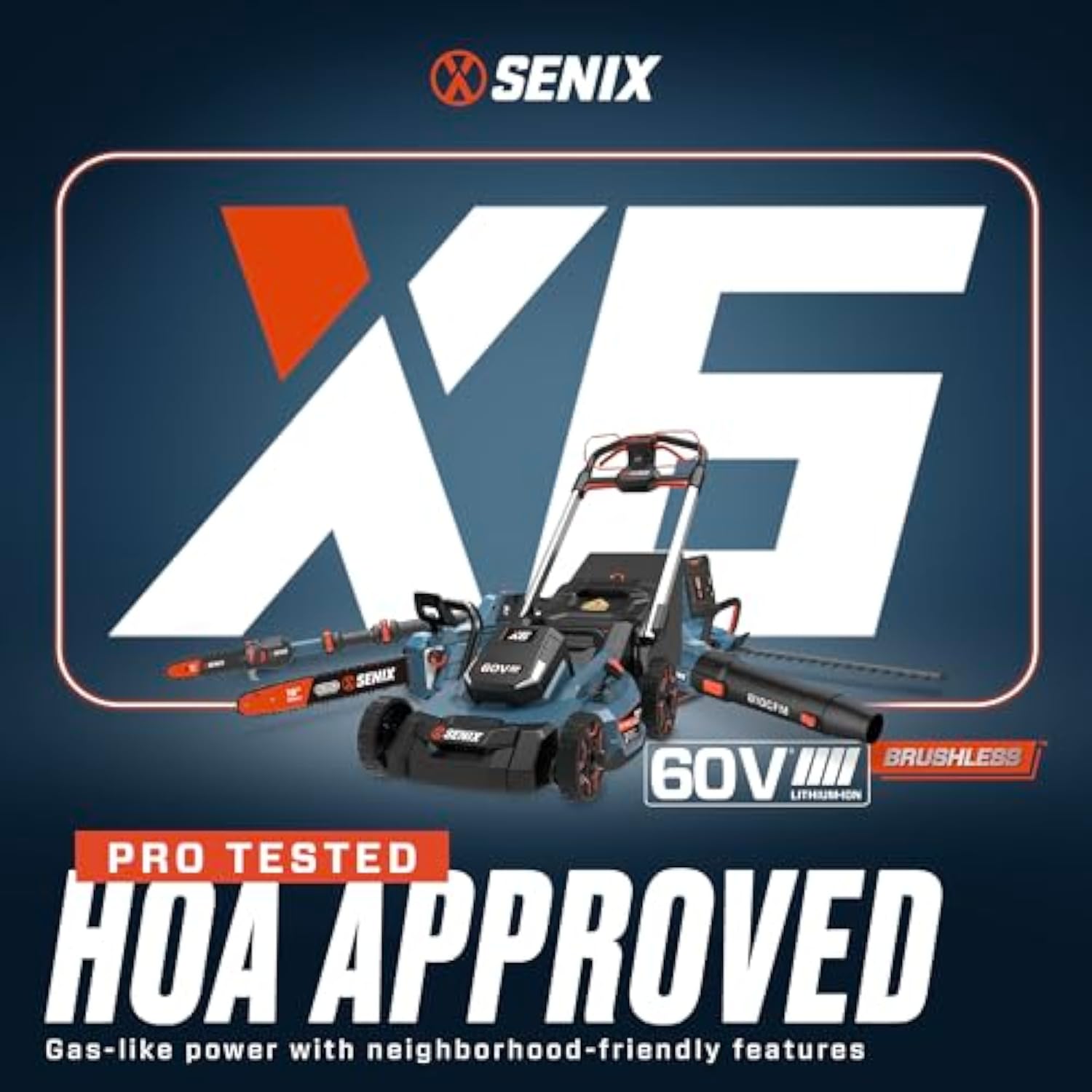 X6 60 Volt Max* 4 Ah Lithium-Ion Battery 60 Volt Max* Cordless Lawn And Garden Tools, Fade-Free, Battery Indicator Lights ()