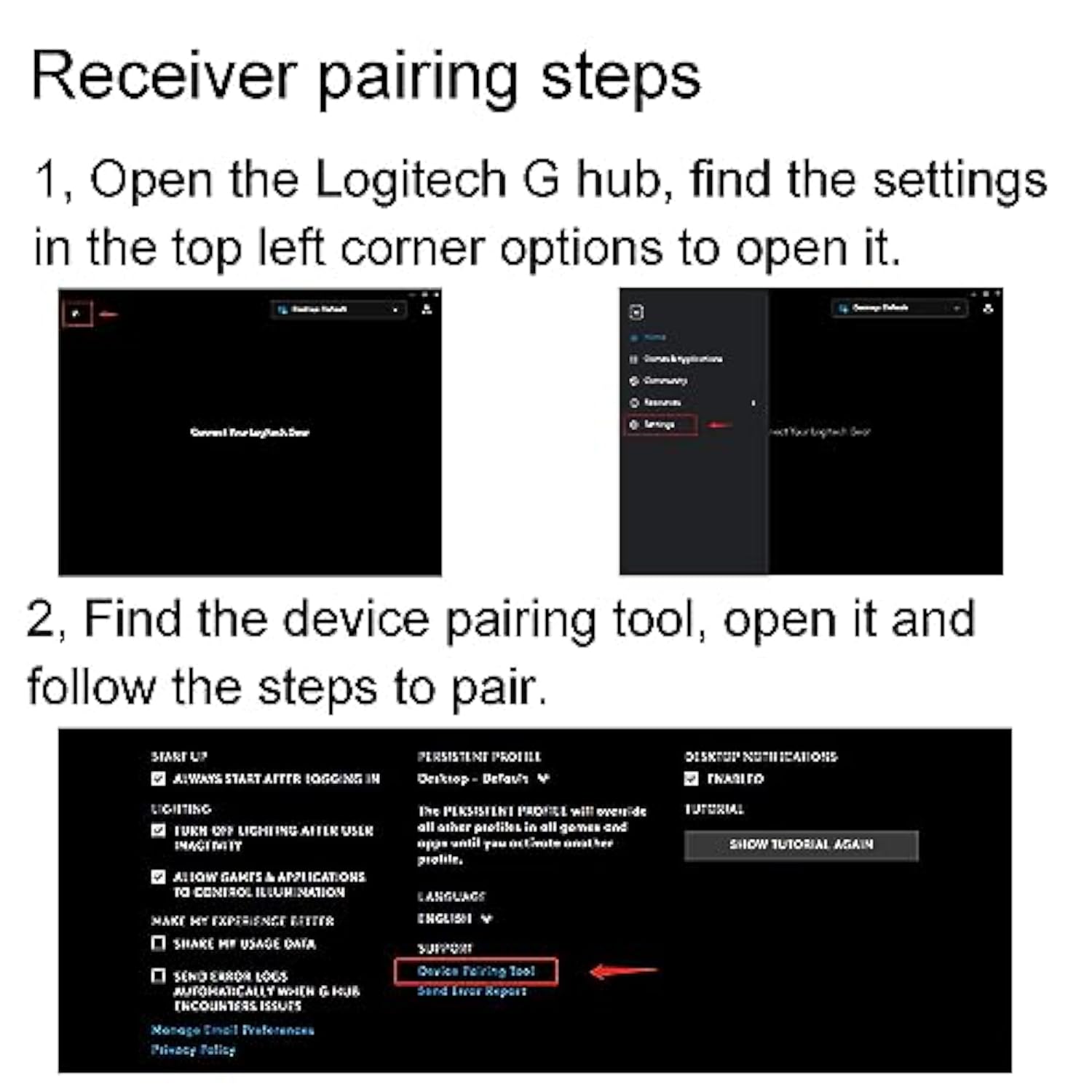 New Usb Dongle Keyboard Receiver Adapter Replacement For G913 G915 Tkl Wireless Mechanical Gaming Keyboard Fits For G815 G813 Tkl (Black)