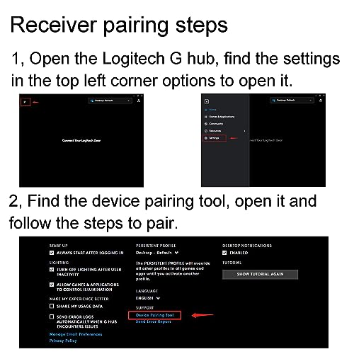 New Usb Dongle Mouse Receiver Adapter Replacement For Logitech G604 Lightspeed Wireless Gaming Mouse