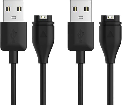2 Pack Garmin Watch Charger Cable 3.3FT USB Charging Cord Compatible with Garmin Smartwatches