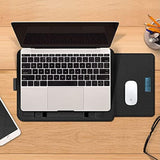 Aohc 13-14 Inch (Midnight Green) Laptop Sleeve Case Laptop Stand Adjustable, Computer Shock Resistant Bag With Mouse Pad For Macbook, Window Surface