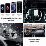 Bling Car Phone Mount Holder,Shiny Crystal Rhinestone Phone Stand For Women And Girls, Car Accessories For Windshield Dashboard,Compatible With Most Cellphones (White)