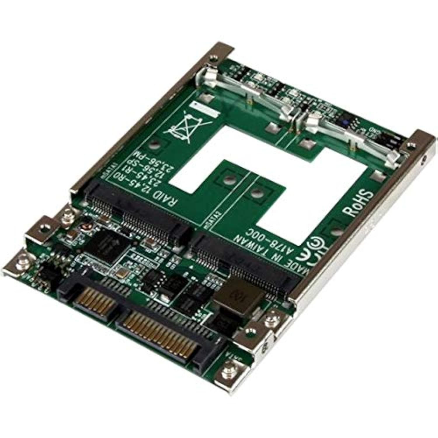 Dual Msata Ssd To 2.5 Sata Raid Adapter Converter - 2X Msata Ssd To 2.5In Sata
