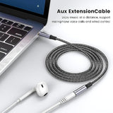 10Ft/3Meter Long 3.5Mm Extension Trrs 4-Pole Headphone Cable Male To Female Audio Cable Nylon Braided Compatible For Home/Car Stereos Smartphones Headphones Tablets Media Players And More