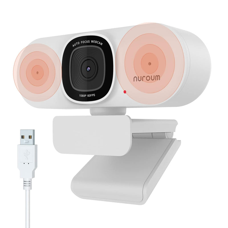 V15-Af 2K Webcam With Microphone, 1080P 60Fps Autofocus Web Camera With Privac