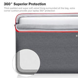Voova Laptop Sleeve Case 15.6 16 Inch with Handle, 360° Protective Waterproof Slim Computer Bag Cover Compatible with MacBook Pro M2/M3/M4 16, HP Acer Lenovo Yoga ThinkPad Asus Laptop, Grey