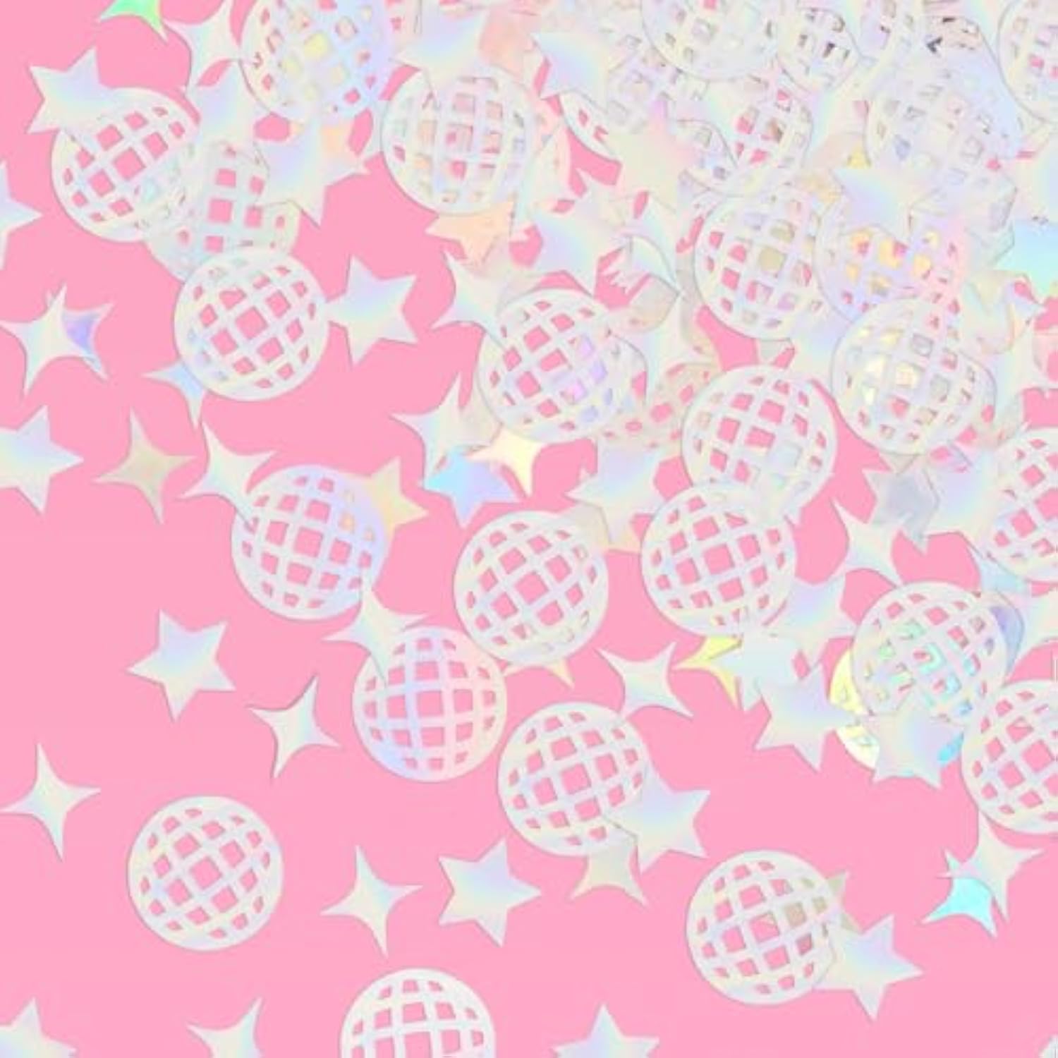 Disco Ball Foil Confetti - 200 Pc | Bachelorette Party Decoration, Cute Birthday Table Decor, Groovy Engagement Decor, Bridal Shower Supplies