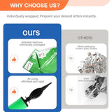 53 Pc Green Letter Balloons (A-Z) Custom Name/Phrase Set for Party Banners