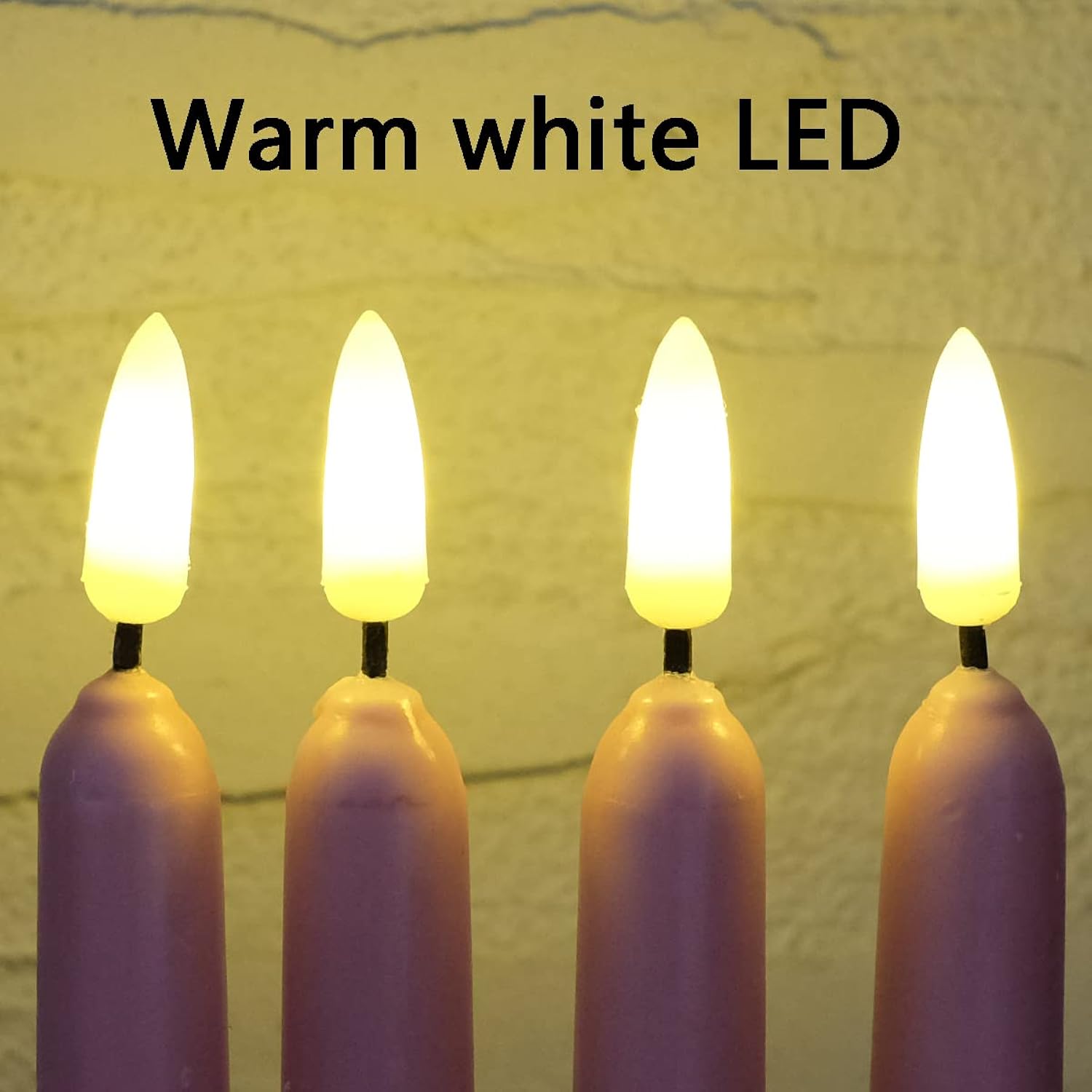 10 Pack Pink Flameless Wax Coverd 11'' Taper Candles With 2 Remote, Led Battery Operated Flickering Bright Candle For Proposal, Wedding, Festive, Family Dinner, Birthday Party, Or Home Decor