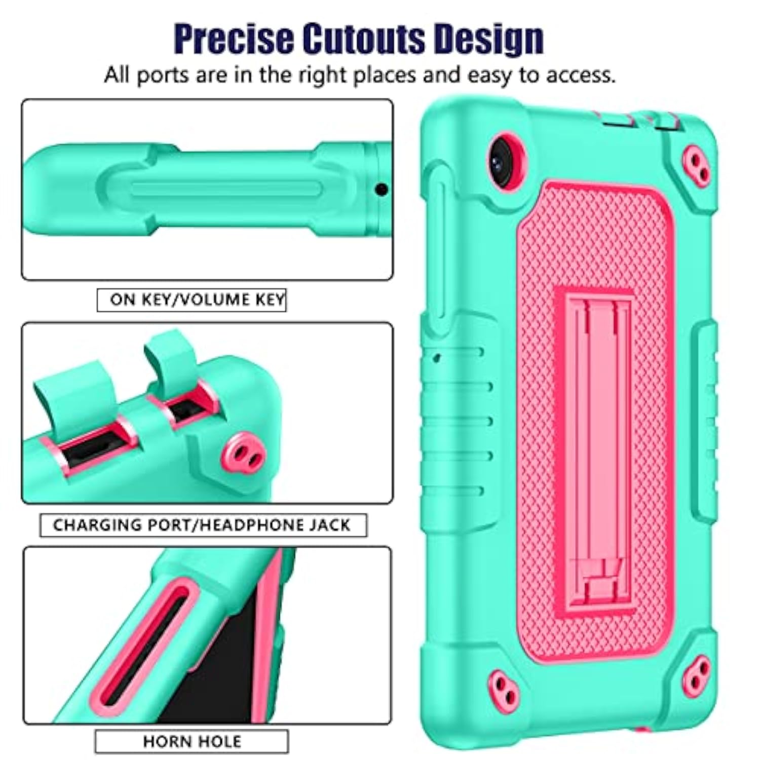 For Tcl Tab 8 Le Tablet Case,With Shoulder Strap Soft Silicone&Hard Back Hybri