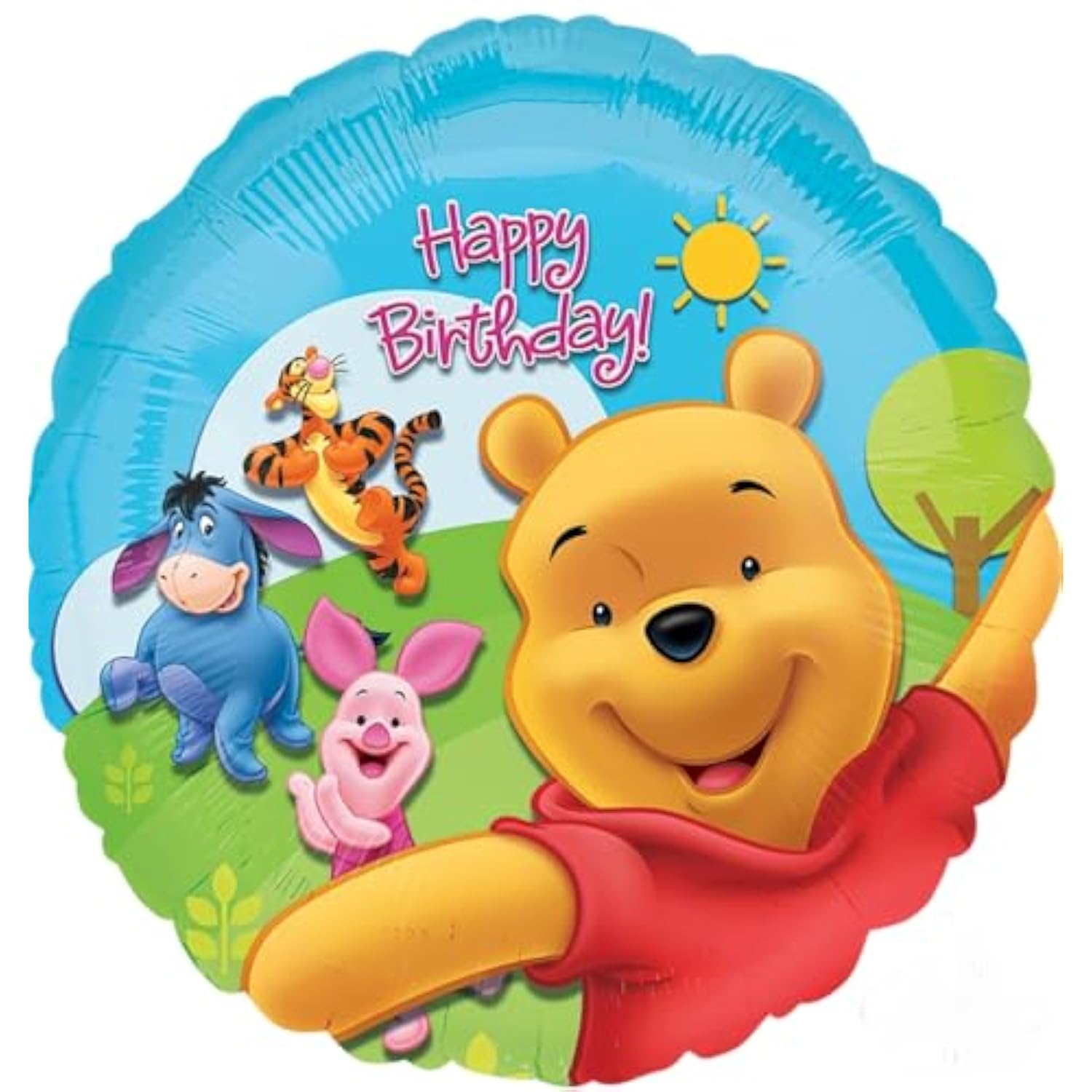 Winnie the Pooh 1st Birthday Party Supplies Foil Balloon Bouquet Decorations