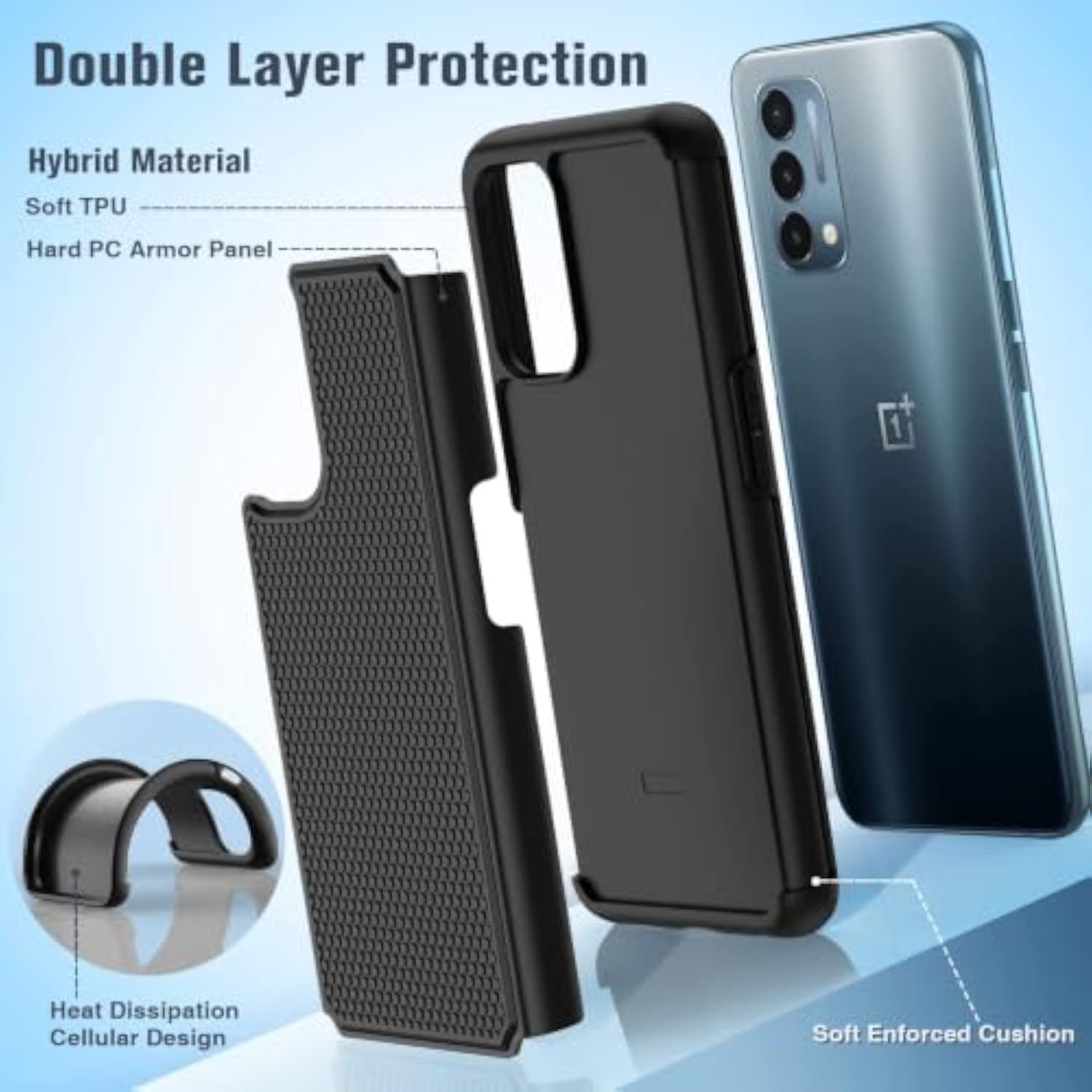 OnePlus Nord N200 5G Phone Case - Shockproof Non Slip Drop Protection