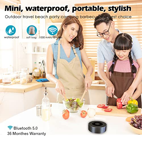 LED Smart Touch Play Bluetooth Speaker/Portable Wireless Speakers with HD Sound / 12-Hour Playtime/Bluetooth 5.0 / TF Card Support Play/Aux in Port