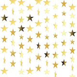 65 Feet Glitter Star Paper Garland Banner Hanging Decoration Star Streamers Double Side 2026 Graduation Decorations For Wedding Birthday Festival New Year Party Decoration (Gold)