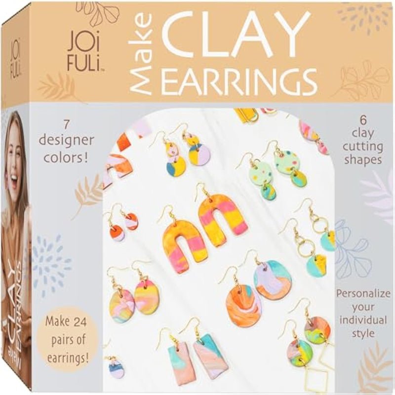 132 Pc- Complete Diy Friendship Craft Set For Teens, Ages 12+ Aesthetic Polymer Clay Earring Jewelry Craft Making Set