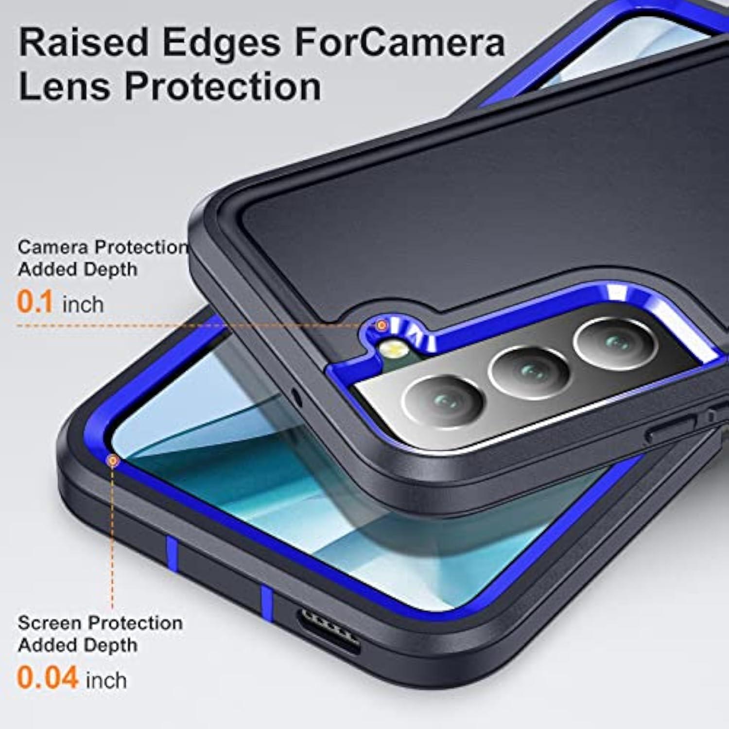 Samsung Galaxy S22 Plus Case with Kickstand Case 3-Layer Military Grade Protective Case