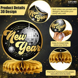 Disco New Years Centerpieces for Tables, Pack of 9