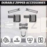 Metal Zipper Head Slider, 4 Sizes Zipper Bottom Sliders Retainer Inser
