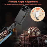 Portable Rechargeable 60 LED Selfie Light Clip Dimmable 2500K-9000K