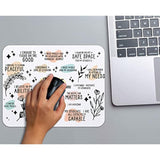 Boho Teacher Daily Affirmations Inspirational Quotes Mousepad 9.5×7.9 Inch Non-Slip Rubber Base Square Mouse Pads For Computers Laptop Office Home Dorm Desk Decor,Teacher Gifts