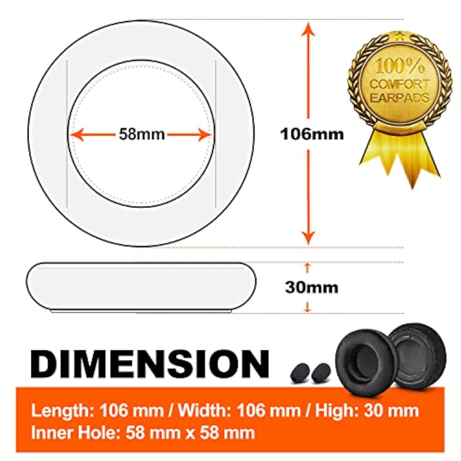 Virtuoso Xt Earpads - Compatible With Virtuoso Rgb Wireless Se Gaming Headset, With Microphone Foam I Thicker Memory Foam Replacement Ear Cushion (Velour)