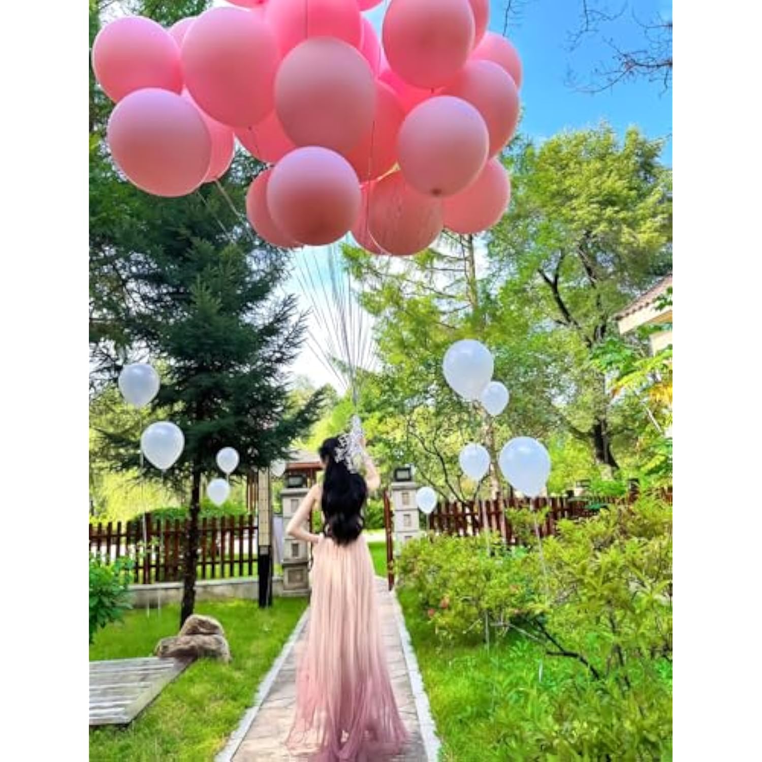 Big Pink Balloons - 36 Inch Pastel Pink Balloons Giant Jumbo Latex Balloon Extra Large Round Balloon For Baby Shower Gender Reveal Birthday Party Decorations, Photo Shoot