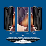 [2+2 Pack] For Samsung Note 20 Ultra Privacy Screen Protector, [Support Fingerprint Id] Anti-Spy Black Full Adhesive Flexible Film + Camera Lens Glass Protector For Galaxy Note 20 Ultra