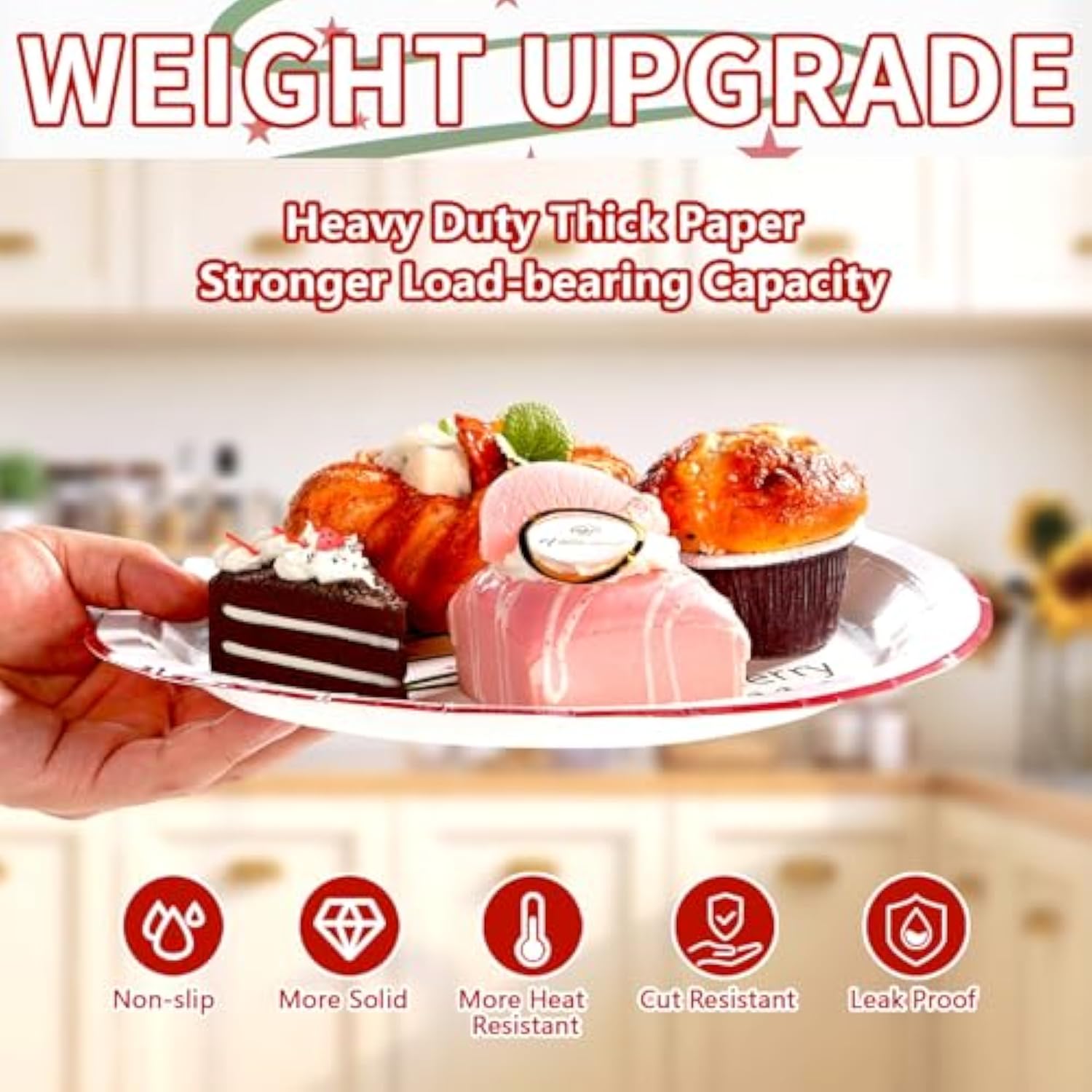 50Pcs Christmas Tree Party Supplies Large Green Simple Tree Paper Plates Disposable Merry Christmas Themed Decorations For Holiday Picnic Birthday Dinner Party Supplies