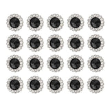 20 Pcs Shank Buttons, 20 Mm Alloy Rhinestone Buttons For Sewing, Vinta