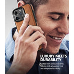Strong Magnetic For Iphone 16 Pro Max Case Leather,[Compatible With Magsafe], Slim Adjustable Kickstand Phone Case For Iphone 16 Pro Max (2024) 6.9" (Brown)