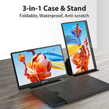 Portable Monitor Latest 15.6'' Fhd 1080P Usb-C Hdmi Laptop Monitor W/Smart Cover Bag & Dual Speakers, External Hdr Computer Screen, Travel Gaming Monitor For Pc Mac Phone Xbox Ps4/5 Switch