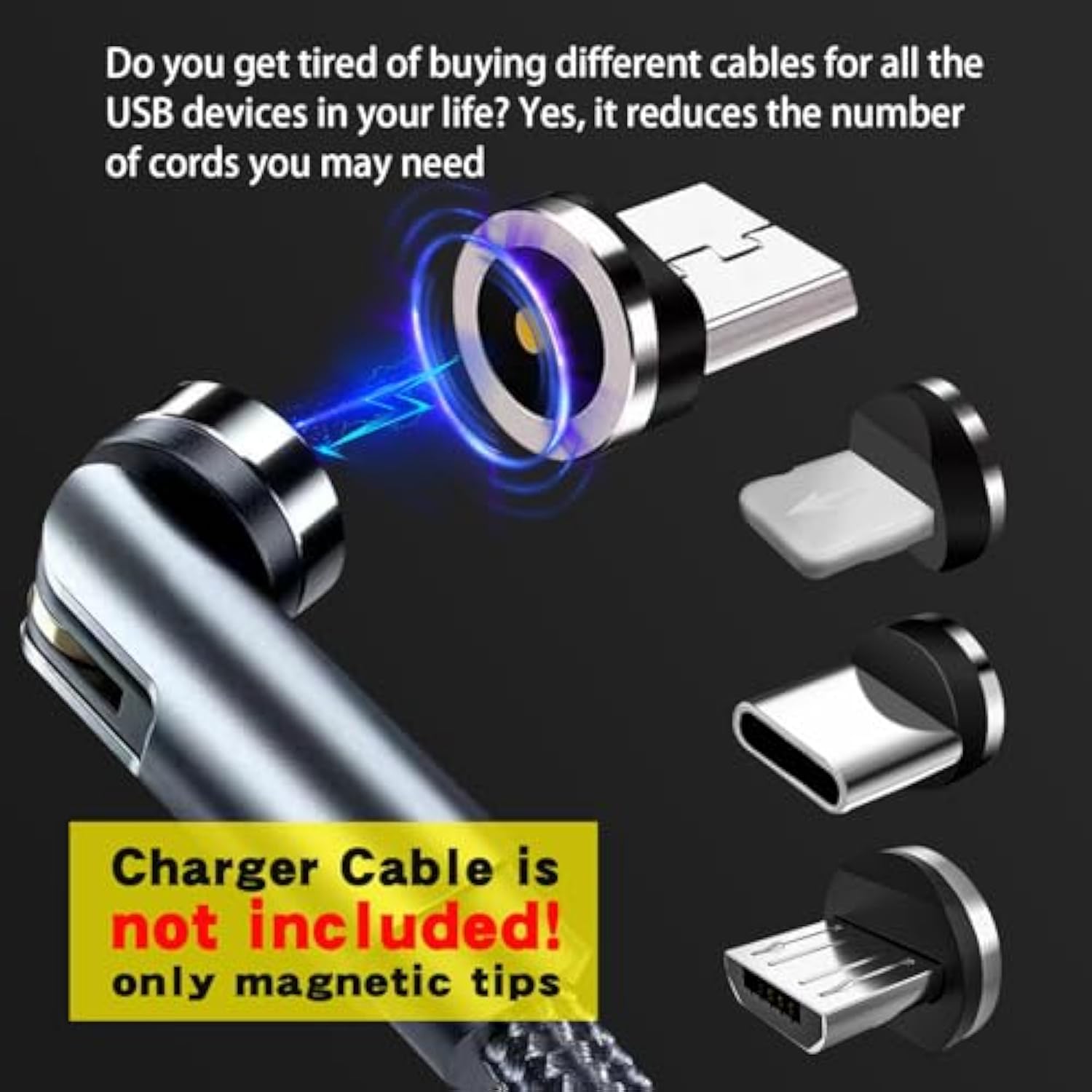 Magnetic Charging Tips For Iproducts 12Pcs, 1 Pin Magnetic Charger Tips, Come With A Removal Tool