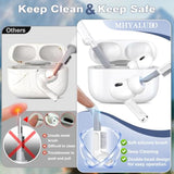 For Airpods Pro 2Nd Generation Case Cover, Military Grade Anti-Fall Soft Silicone Shock-Absorbing For Airpods Pro Case Skin Touch With Keychain And Cleaning Kit, Front Led Visible, Sky Blue