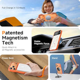 Stronger Magnetic & Shockproof For Iphone 17 Pro Max Case,Fit For Magsafe, With Screen Protector & Wrist Strap, Military-Grade Drop, Translucent Slim For Iphone 17 Promax Case, Official Cosmic Orange