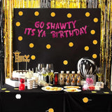 Go Sha It'S Ya Birthday Funny Pink Glitter Banner Party Supplies, Ideas, And Gifts 21St, 30Th, 40Th, 50Th, 60Th, 70Th, 80Th Adult Decorations