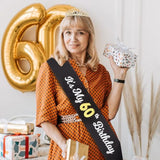 Gold Birthday Crown And Tiara For Women, Sash For Girls - Birthday Party Decoration