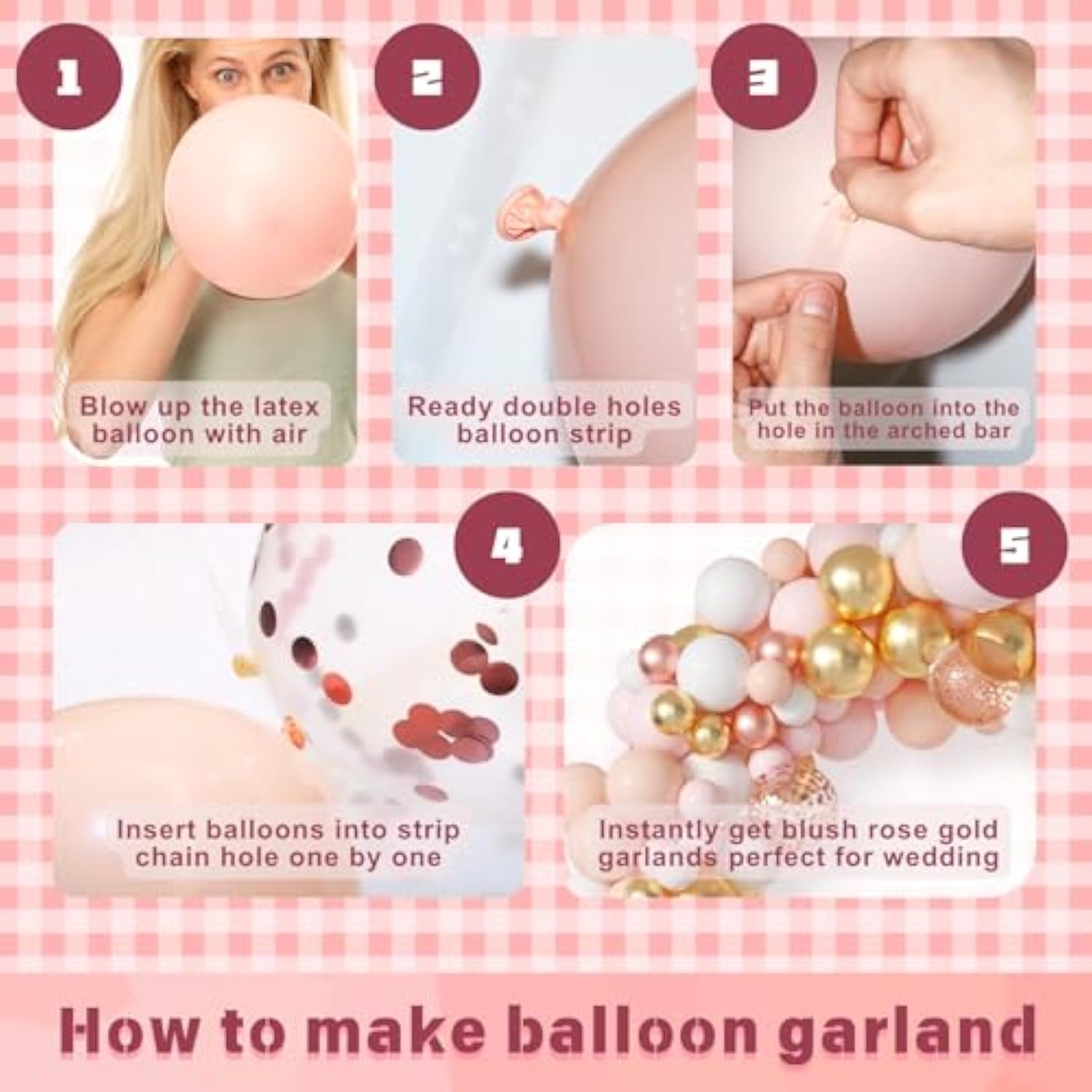 162Pcs Pink And Gold Balloon Arch Kit, Rose Gold And White With 2Pcs Love Foil Balloons For Baby Shower, Bachelorette, Wedding, Princess Party, Girl 16 Birthday Decorations