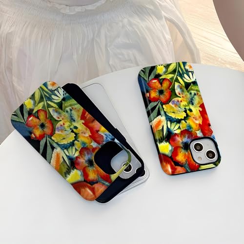 Phone Case Compatible with iPhone 16, Artistic Music Phone Case for Girls, Protective Hybrid 2-Layer Hard Shell, Gift for Women Music Lovers
