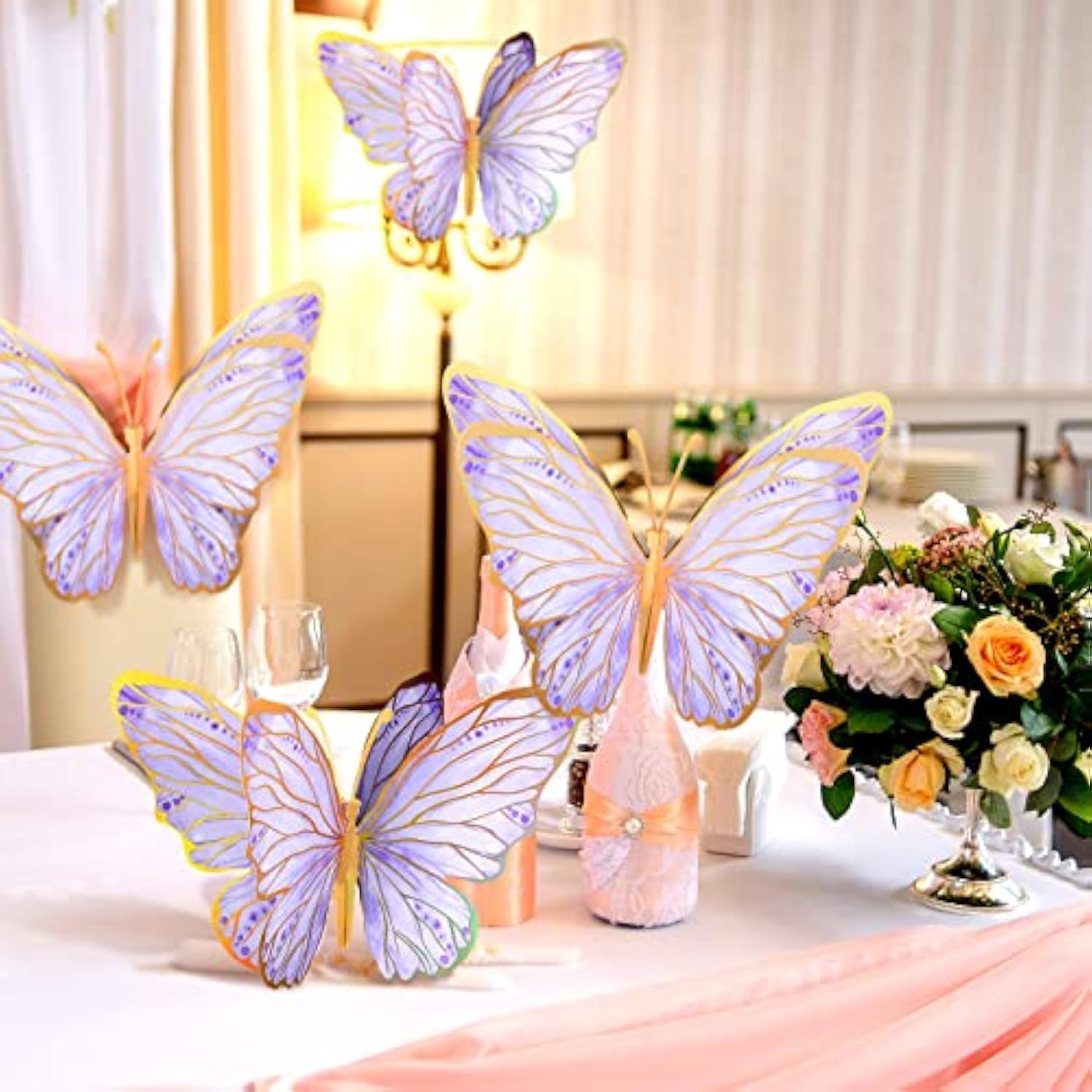 10 Pieces Butterfly Centerpieces For Tables Butterfly Party Decoration