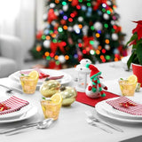 50 Pack 9 Oz Glitter Plastic Cups, Disposable Gold Cups, Clear Plastic Tumblers For Weddings Thanksgiving, Christmas Parties