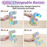 Iridescent The Beginning of a New Chapter Banner, Pre-Strung Party Decor