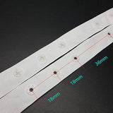 11 Yard White Sewing Snap Tape Polyester Fastener Tape Snap Ribbon Pre