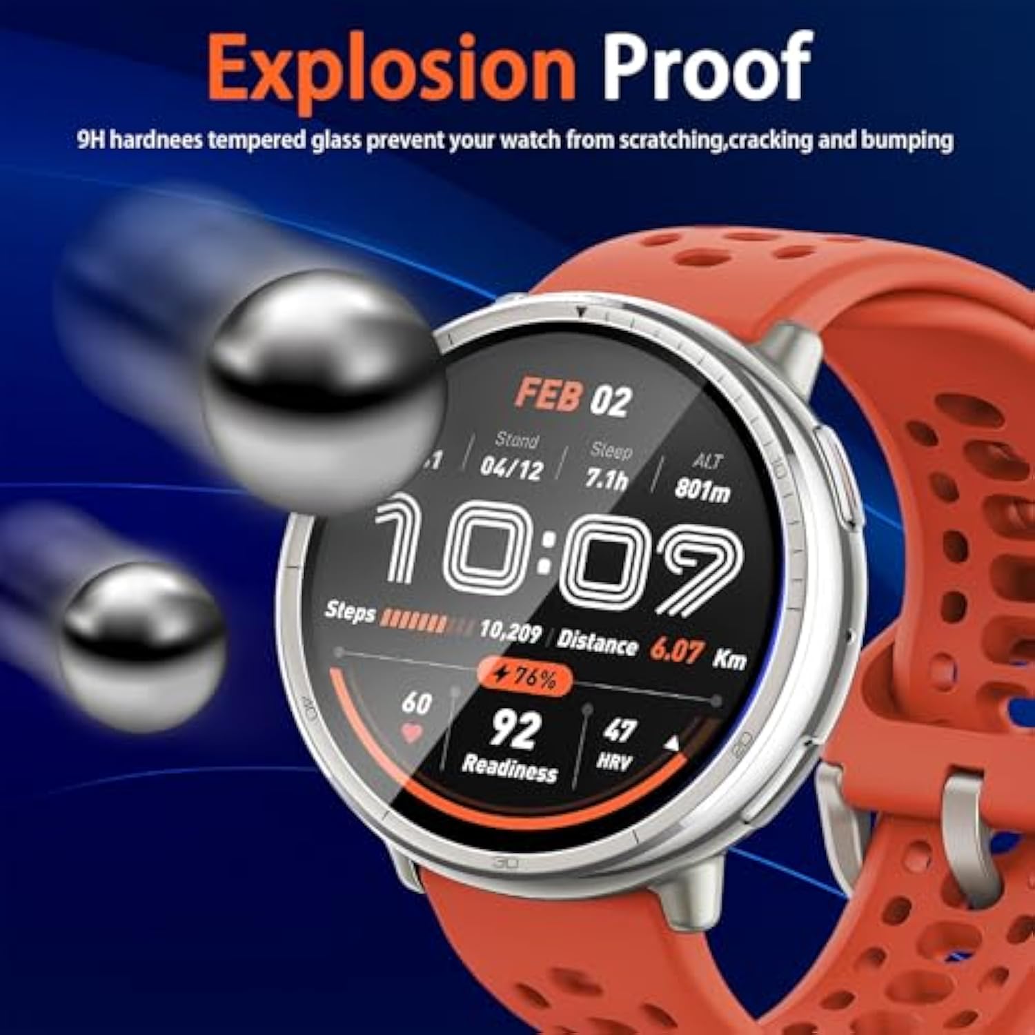 ?3 Pack? For Amazfit Active 2 Screen Protector, [Anti-Scratch] 3D Full Screen Coverage Soft Film,Anti Scratch Hd Clear Screen Protector For Amazfit Active 2