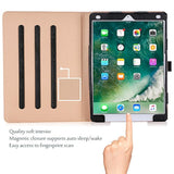 ProCase Case for iPad Air (3rd Gen) 10.5" 2019/iPad Pro 10.5" 2017, Vintage PU Leather Stand Folio Cover for iPad Air 3/iPad Pro 10.5-inch Multiple Viewing Angles with Pencil Holder -Black