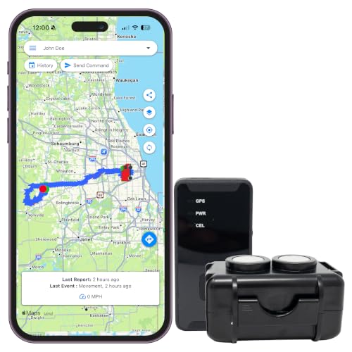 2.0 Gps Tracker - Bundle With Twin Waterproof Magnet Case For Vehicles, Assets - 4G Lte - Real-Time Gps Tracking Device Instant Alerts